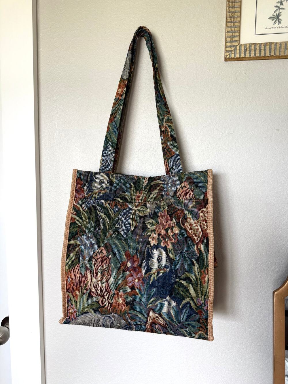 Jungle Tapestry Vintage Tote Bag